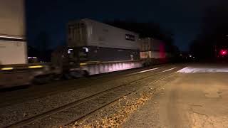 NS 8113 ES44AC leads  NS 23G through Piscataway