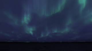 ( CGI 4k Stock Footage ) Epic blue green aurora borealis