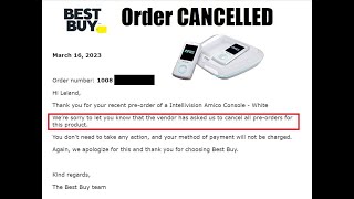 Amico Best Buy Orders Cancelled in Canada