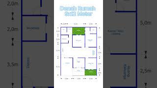 Contoh denah 9x12 Meter  #denahrumah  #desainrumah  #house