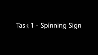 Task 1 - Spinning Sign