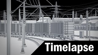 Railroad - Blender modeling timelapse