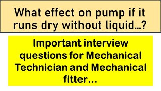 Mechanical Technician Interview Question Answers in Hindi // Urdu.