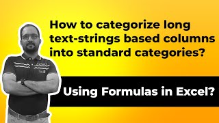 IF, ISNUMBER, and SEARCH Functions to categorize long text-strings into standard categories