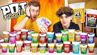 BROTHERS TRY EVERY FLAVOUR OF POT NOODLE - £1,000 PRIZE MONEY