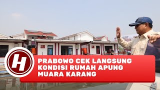 Prabowo Cek Kondisi Rumah Apung Holopis