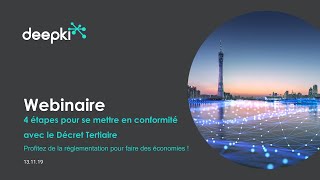 [Webinaire] Décret Tertiaire - 4 étapes pour être en conformité avec la loi