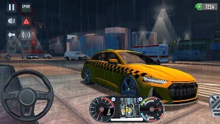 taxi sim life a city🚖✨ #2024 Uber Driving Simulator Car games Audi e_tron GT3D Android jos Gameplay