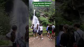 terza giornata Dolomiti Girls Hockey Camp - Team Building alla cascata