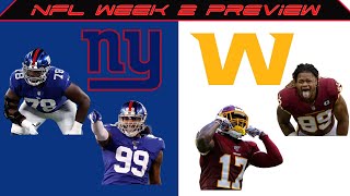 New York Giants vs Washington Football Team Preview | Thursday Night Football | NFL Week 2