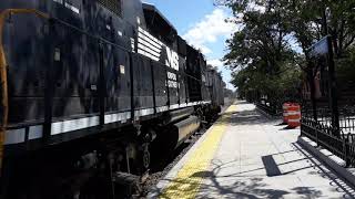 Nortlfolk Southerb Local hauling ass through Rutherford Station