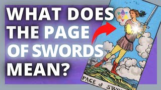 What Does The Page Of Swords Mean? #SHORTS