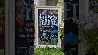 Summertime Farmer’s Market #art #chalkboard