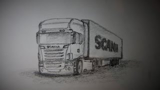 How to draw a Scania V8