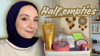 منتجات خلصت نصّها و رأيي فيها || Half empties haul