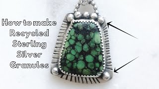 How to make Sterling Silver Granules from Recycled Metal