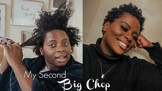 MY SECOND BIG CHOP !! - Watch me cut off all my hair!!