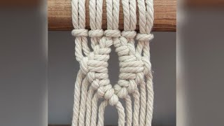 Macrame Half Hitch Diamond Pattern