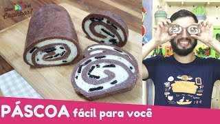 ROCAMBOLE DE LEITE NINHO E OREO | Receitas de Páscoa