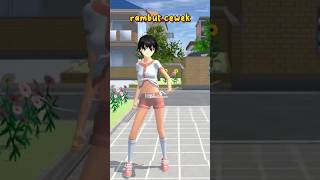 tutorial membuat rambut cewek tomboy di sakura school simulator #sakurass #sakura #tutorial