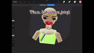 Putting makeup on my roblox avatar bc it’s bADdIe