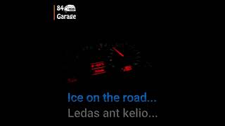 Acceleration On Ice Road. // pagreitis ant ledo kelio