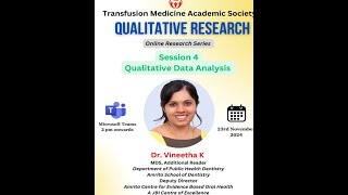 TMAS- Qualitative Research Series - Session 4