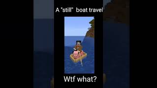 A Minecraft "still" boat travel #minecraft #shorts