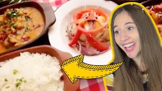 CÓMO ES LA COMIDA PERUANA? REACCION (Costa, Sierra y Selva de Perú)│Angela Rose