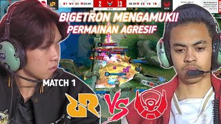 MATCH TERCEPAT - BIGETRON MENGAMUK DI GAME PERTAMA | BIGETRON ALPHA VS RRQ HOSHI MATCH 1 -#mpl #rrq