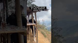 Warung unik di jalur pendakian gunung bisma #shorts #adventure #alam