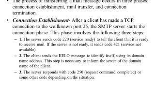 Application Protocol- SMTP, TELNET