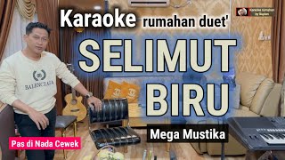 Karaoke SELIMUT BIRU | Mega Mustika | Karaoke rumahan duet