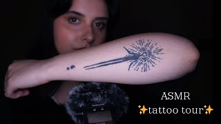 ASMR ita - Vi mostro i miei 11 tatuaggi - tattoo tour, intense whispering