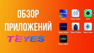 Обзор приложений TEYES: Vision, Radio, OBD, Voice, DVR, Online