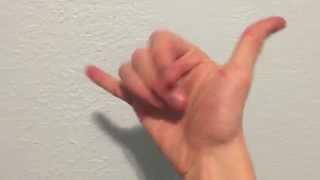 How To Throw Up The Shaka / Hang 10 / Hang Loose Hand Signal