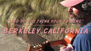 Man sings a tune as we walked to Concert @ Cal Berkeley Greek Theater