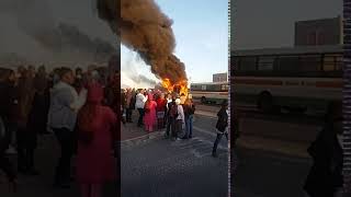 Golden Arrow bus set alight in Delft