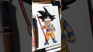 Quick Sketch Of Cute Goku 🗿 #anime #goku #dandadan #trending