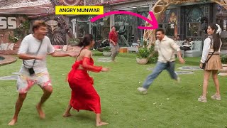 Munawar Got Angry During Task | Big Boss 17 First Task | Munawar | Bigg Boss 17