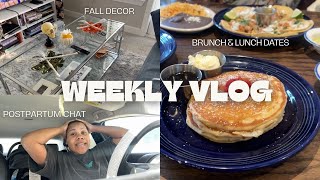 VLOG: Sunday Reset, Brunch & Lunch Dates, and Postpartum Chat