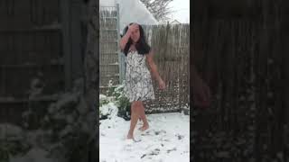 barefoot on snow in germany #winter #barefoot #on #snow #video #vlog #viral #earthing