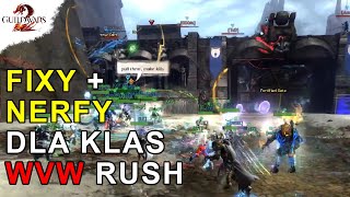 WvW Rush + Fixy i Nerfy dla Klas | Guild Wars 2