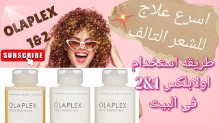 الحقى شعرك قبل العيد اسرع جلسه ترميم للشعر التالف والمقصف طريقه استخدام اولابلكس رقم 1 و 2 فى المنزل