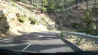 Driving on La Palma in Las Canarias