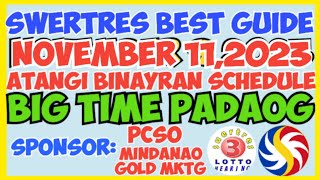 Best Swertres Guide November 11,2023 ||E mintin na ninyo para kabawos ta!