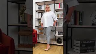 Блуза  "Ингеборга" , Брюки  "Эра" женская одежда Plus Size. Intikoma.