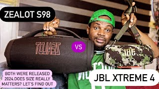 Jbl xtreme 4 vs zealot s98. both were released 2024 does size really matter here 🤔let’s find out