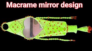 मैक्राम का आईना // Macrame mirror ♥️Heart Shape New Design 2023