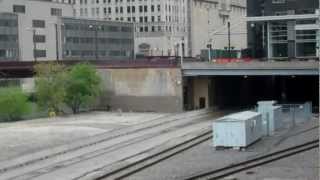 HD: Amtrak 406 and 145, Amtrak Phase 3 40th Anniversery Heritage Units at Chicago Il.